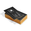 Gold Colored Edge Business Cards