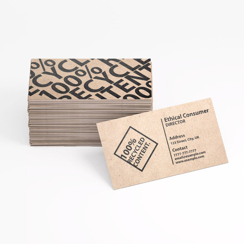 14pt Enviro Uncoated Business Cards