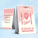 Table Tent Cards for restaurants & Cafe's