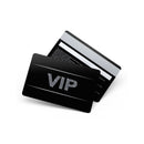  Custom printed plastic VIP card with white and black finish – 30mil thickness